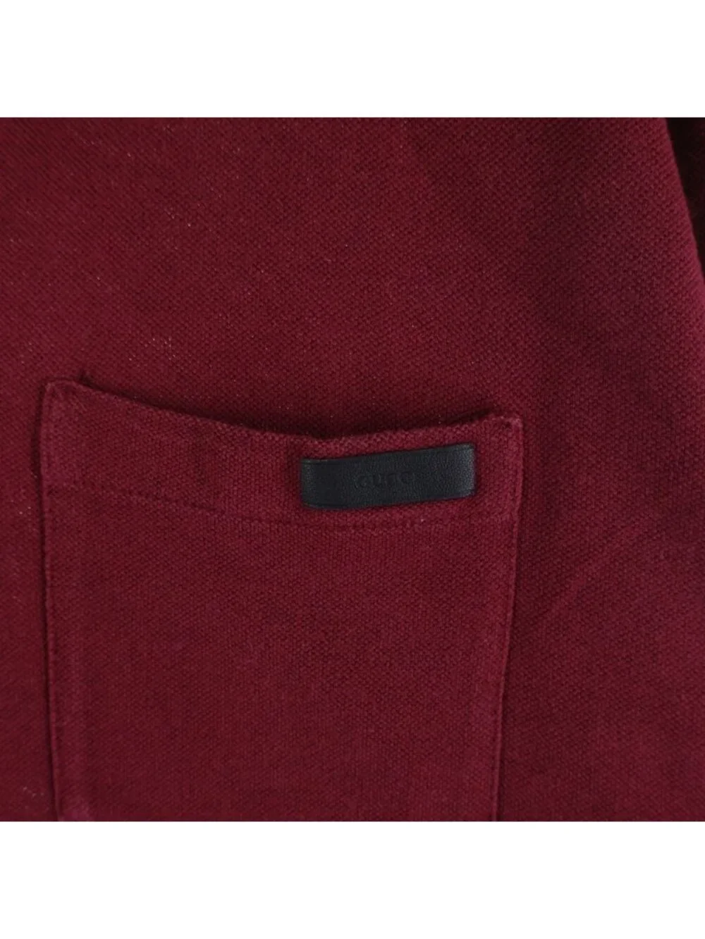Gucci Polo Shirt Short Sleeve Burgundy